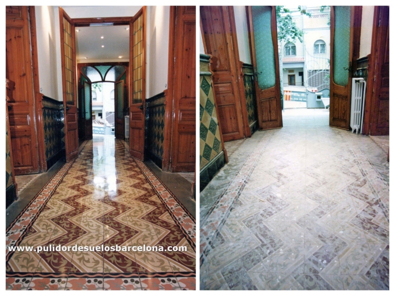 Restauración de baldosas antiguas o nuevas,&nbsp;damos soluciones a como limpiar y reparar&nbsp;todo tipo de suelos&nbsp;interiores o exteriores. Podrás elegir entre tres tipos de acabado; transparente, brillante y satinado. Precio 40€xm2